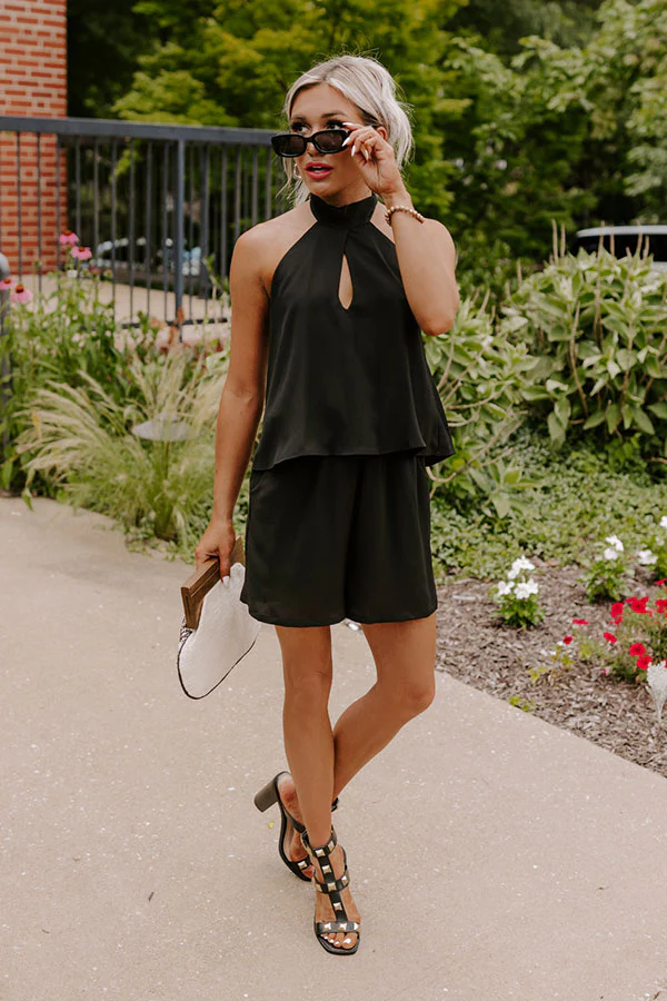 Dare To Indulge Romper In Black - Image 4