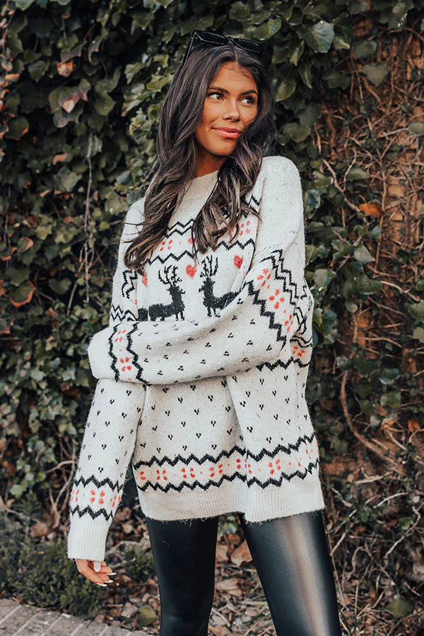 Deck The Halls Sweater In Ivory - Image 2