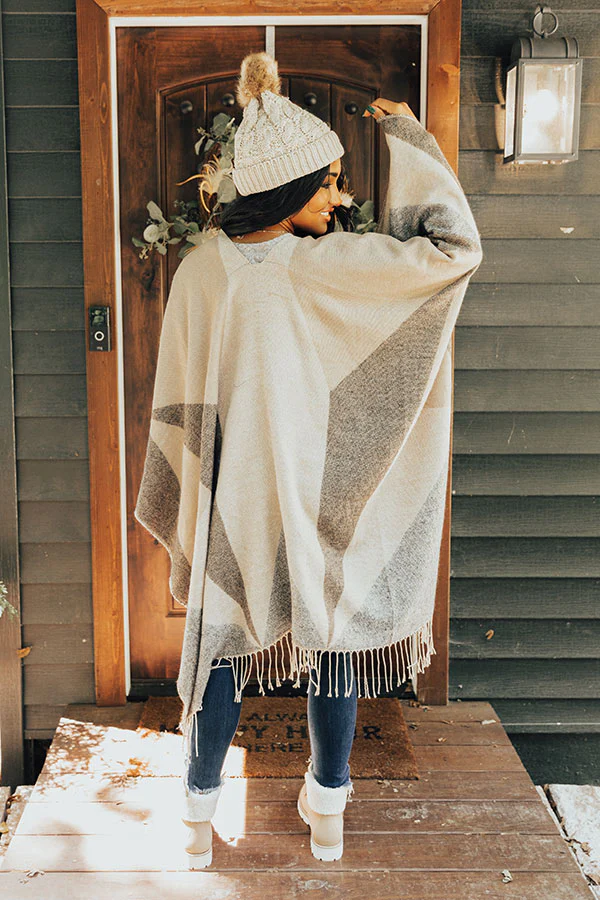 Denver Debut Poncho In Black - Image 7