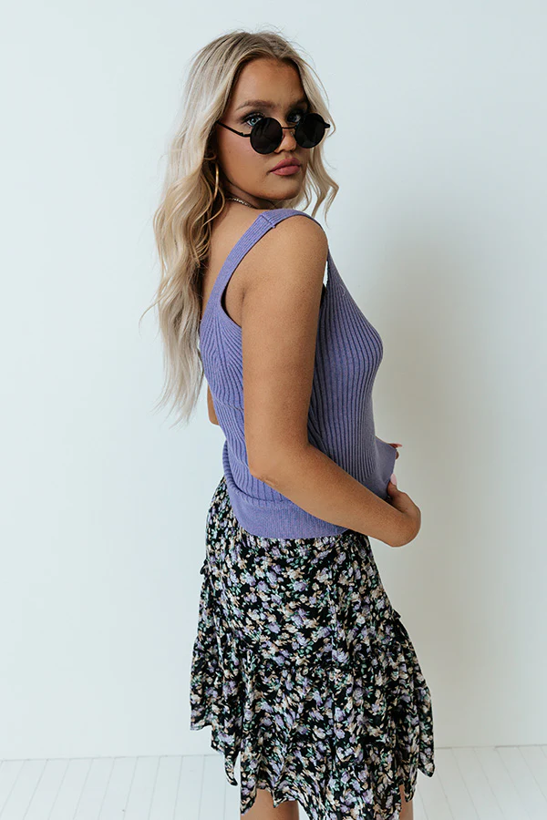 Desert Days Ribbed Tank In Lavender - Image 8