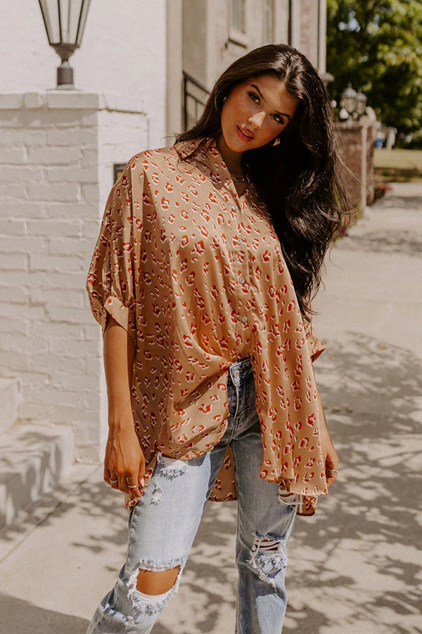 Dream And Dance Shift Top In Iced Latte - Image 2