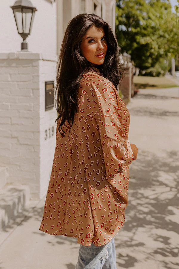 Dream And Dance Shift Top In Iced Latte - Image 3