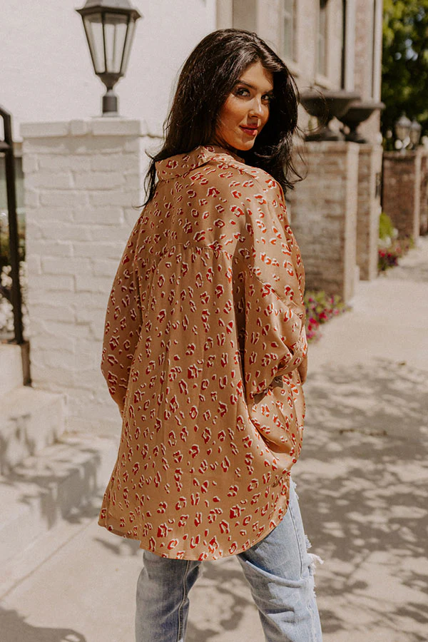 Dream And Dance Shift Top In Iced Latte - Image 5
