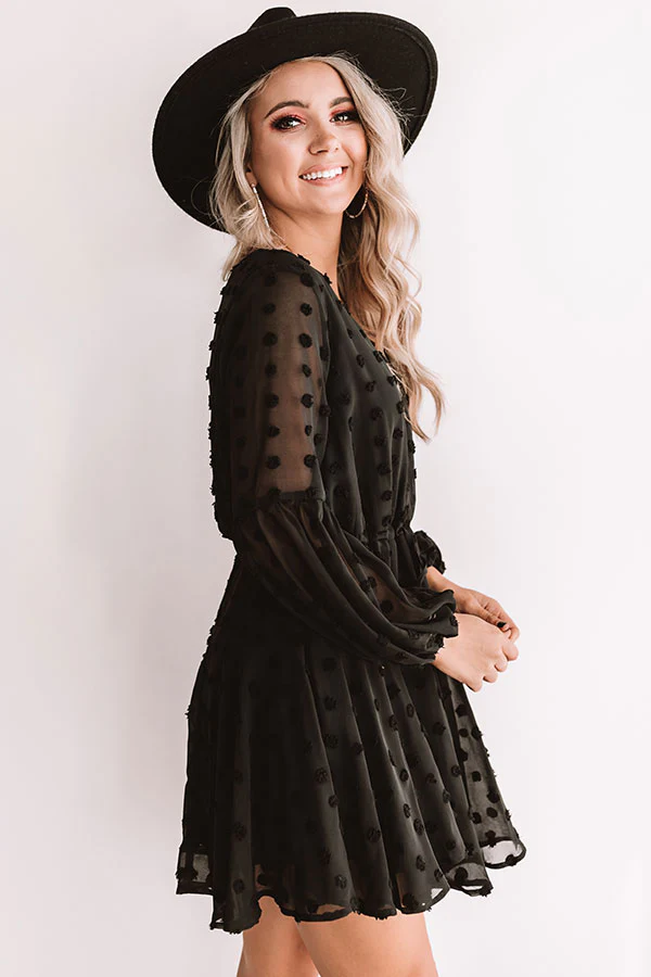 Dreaming Of Paris Shift Dress In Black - Image 4