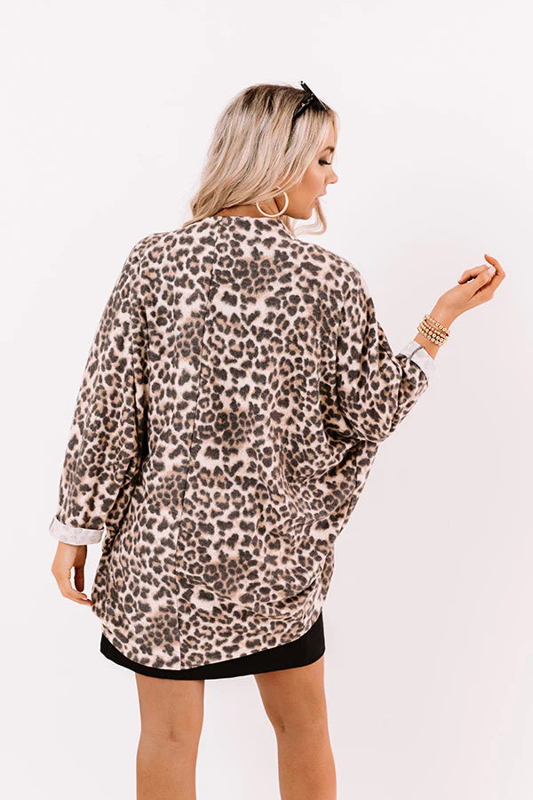 Early Morning Cozy Leopard Cardigan - Image 8