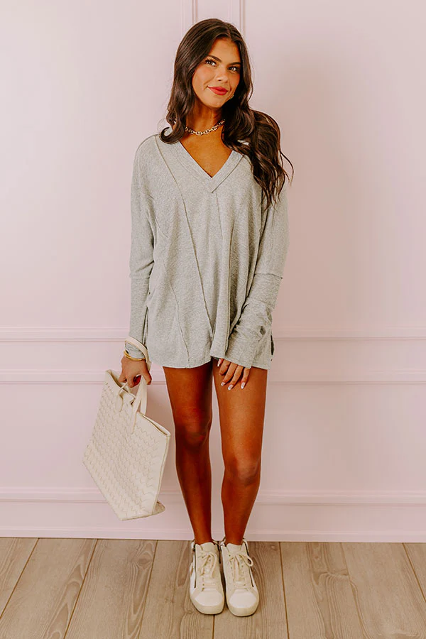 Elodie Lane Shift Top In Grey - Image 5
