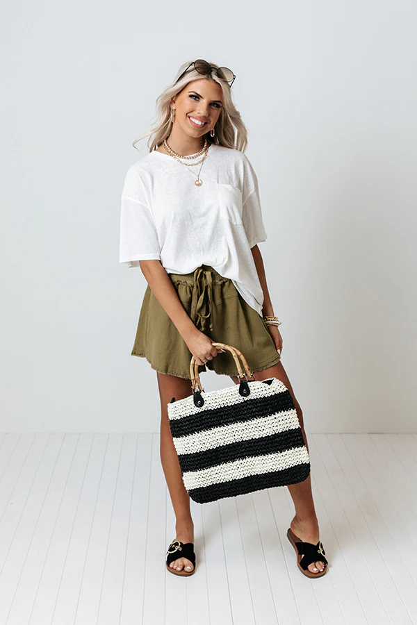 En Route Shorts In Olive - Image 2