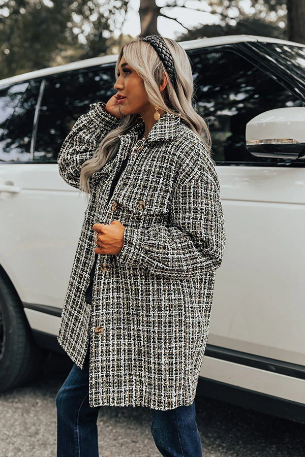 Everyday Rumors Tweed Coat - Image 6