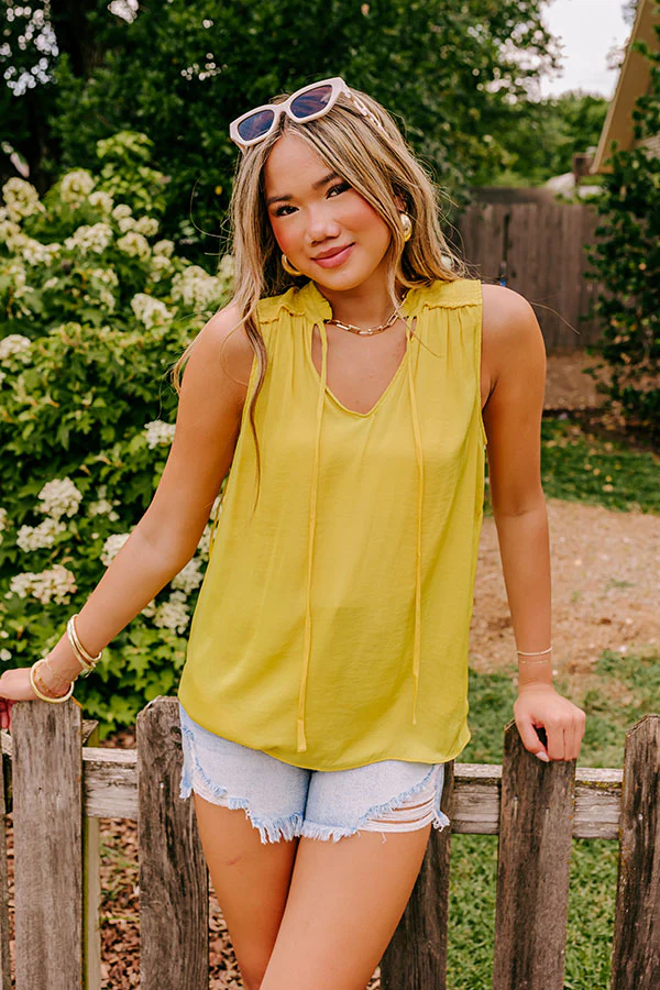 Extra Effort Shift Top In Yellow - Image 2
