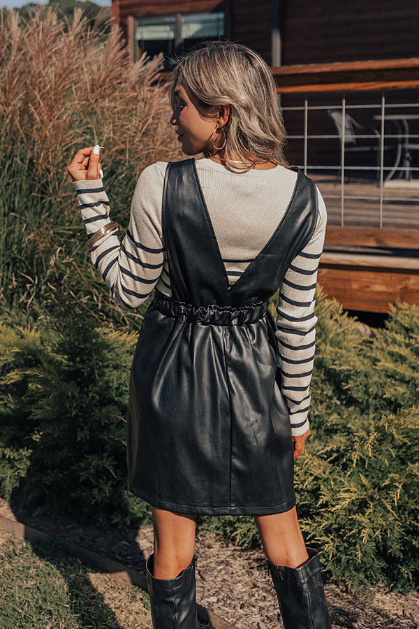 Fabulous Approach Faux Leather Mini Dress - Image 4
