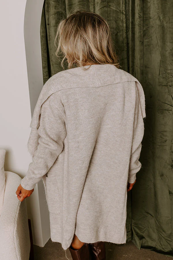 Fall Retreat Cardigan In Stone - Image 5