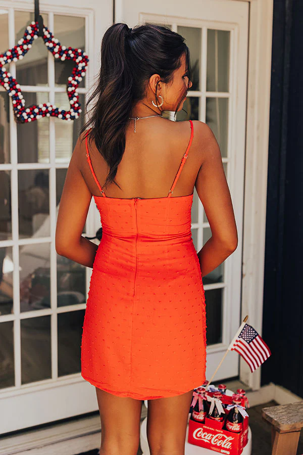 Feeling Chic Mini Dress in Red - Image 5