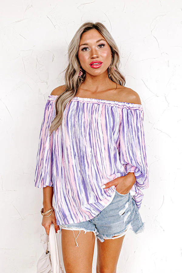 First Class Treatment Shift Top in Lavender - Image 2