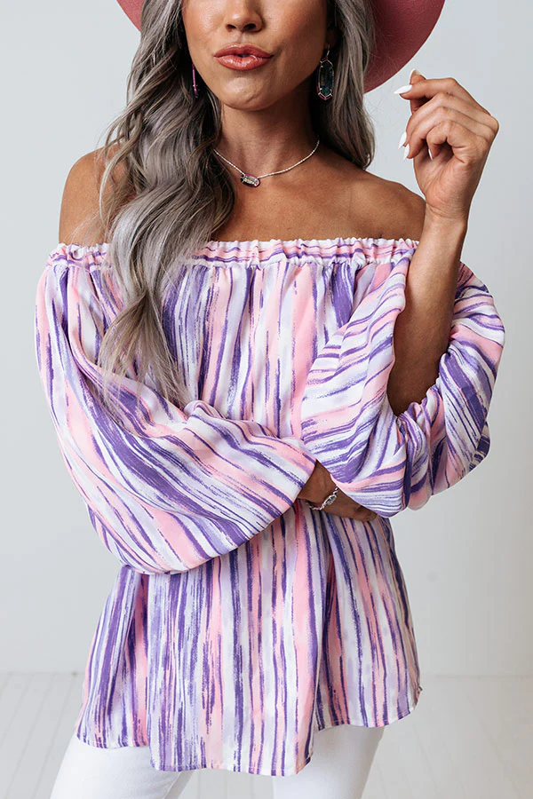 First Class Treatment Shift Top in Lavender - Image 6