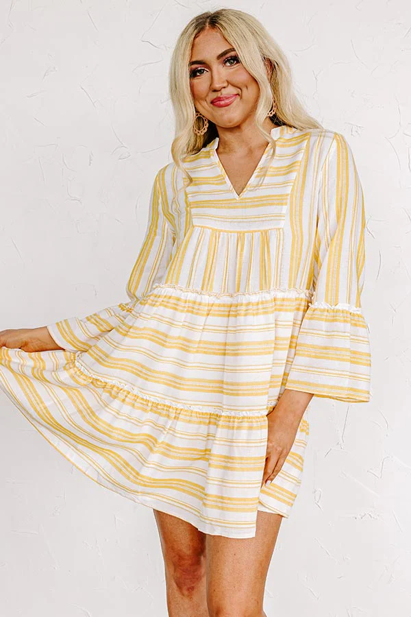 Florida Bound Shift Dress In Marigold - Image 3