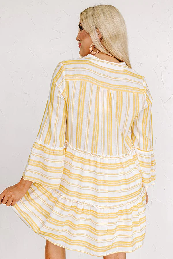Florida Bound Shift Dress In Marigold - Image 5
