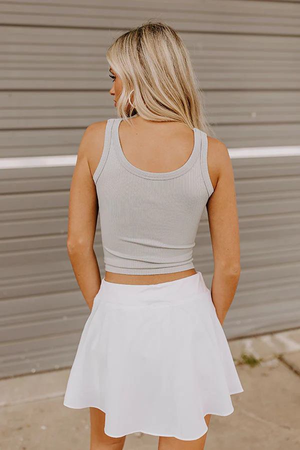 Fresh Tan Seamless Tank In Grey - Image 4