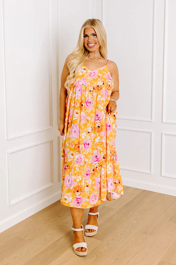 Friendly Smiles Floral Midi Curves - Image 2