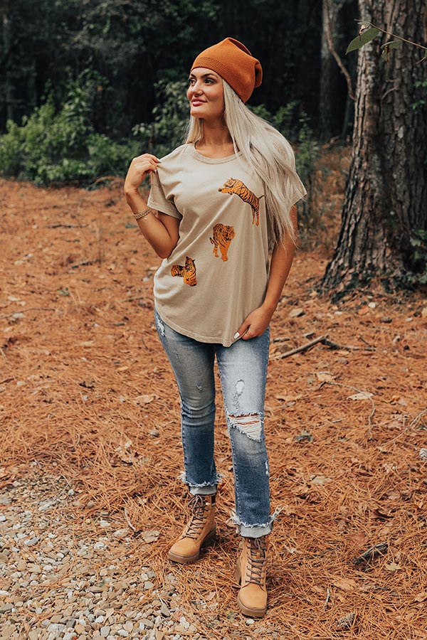 Good Behavior Graphic Tee In Iced Latte - Image 5