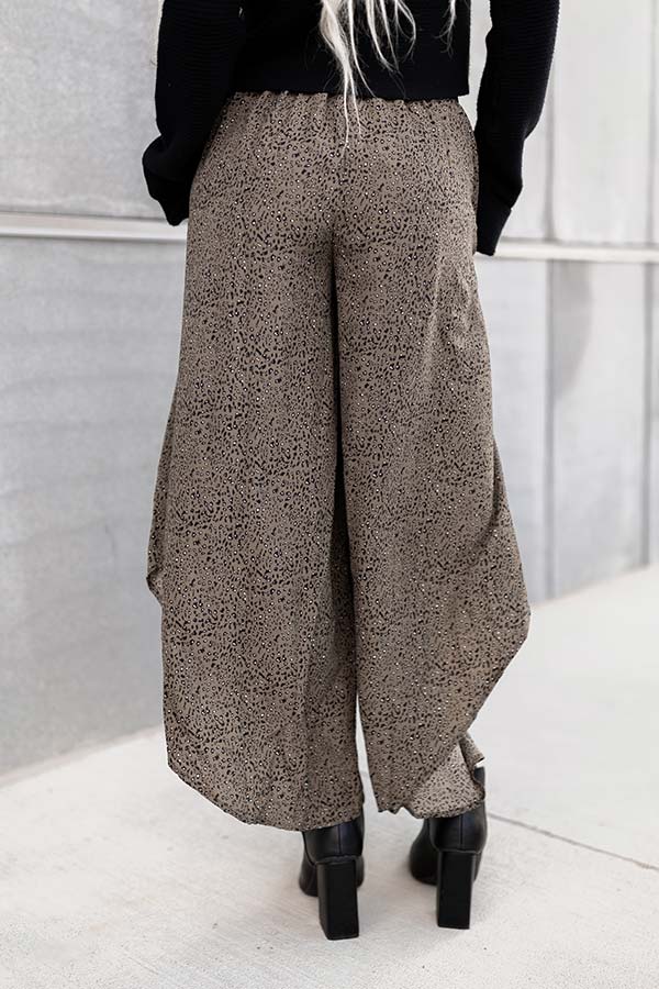 Good Dream Leopard Pants In Army Green - Image 5