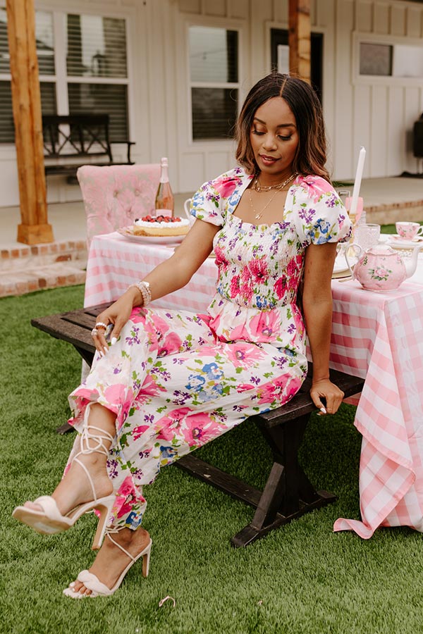 Greek Dreaming Smocked Jumpsuit - Image 6