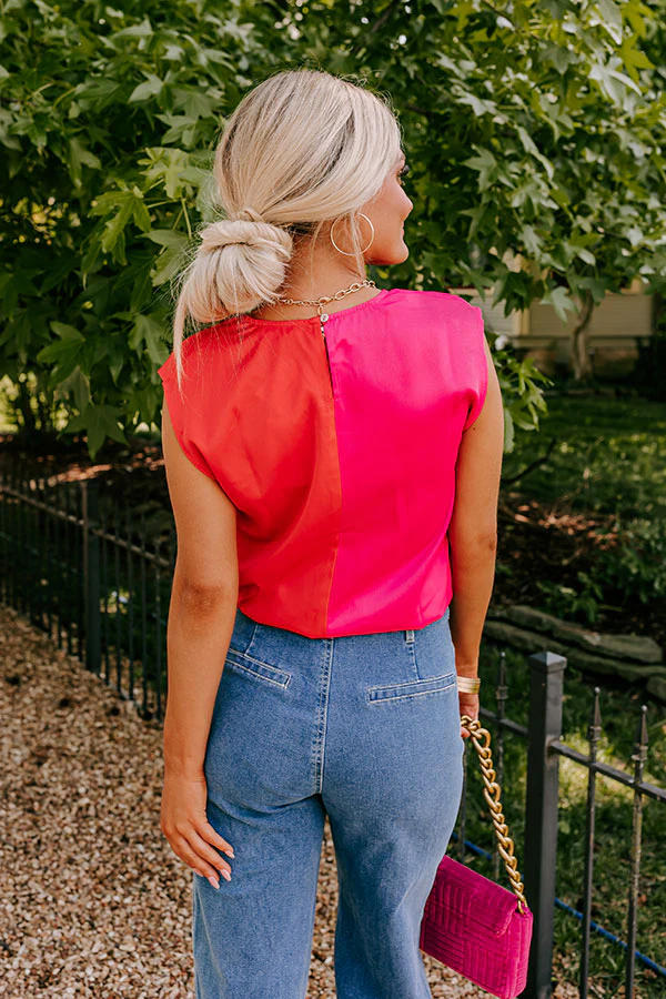 Hamptons Luxury Colorblock Bodysuit In Red - Image 7