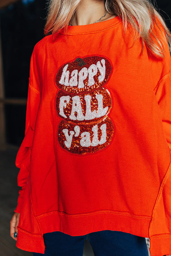 Happy Fall Y'all Oversized Sweatshirt - Image 3