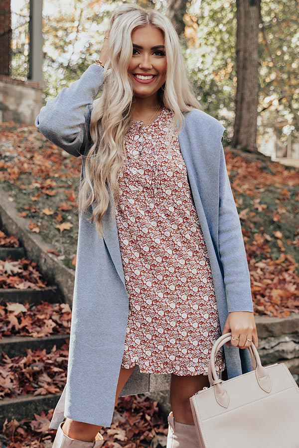 Hiding Out Light Weight Coat In Grey - Image 8