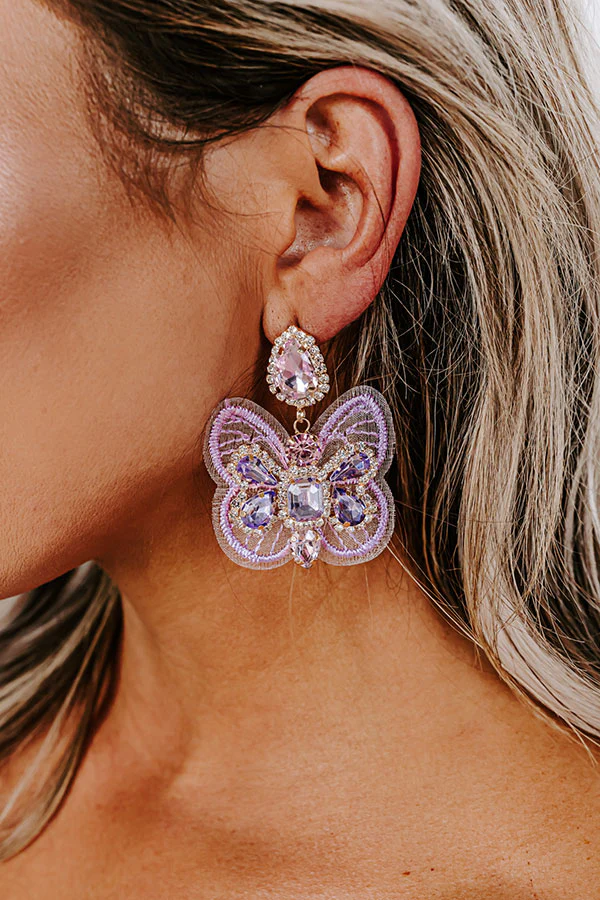 Hilton Head Happy Hour Earrings In Lavender - Image 2