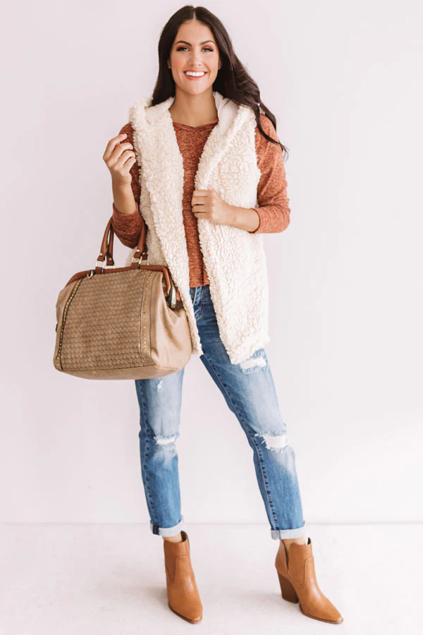 Hot Cocoa On The Hayride Shift Top In Rust - Image 6