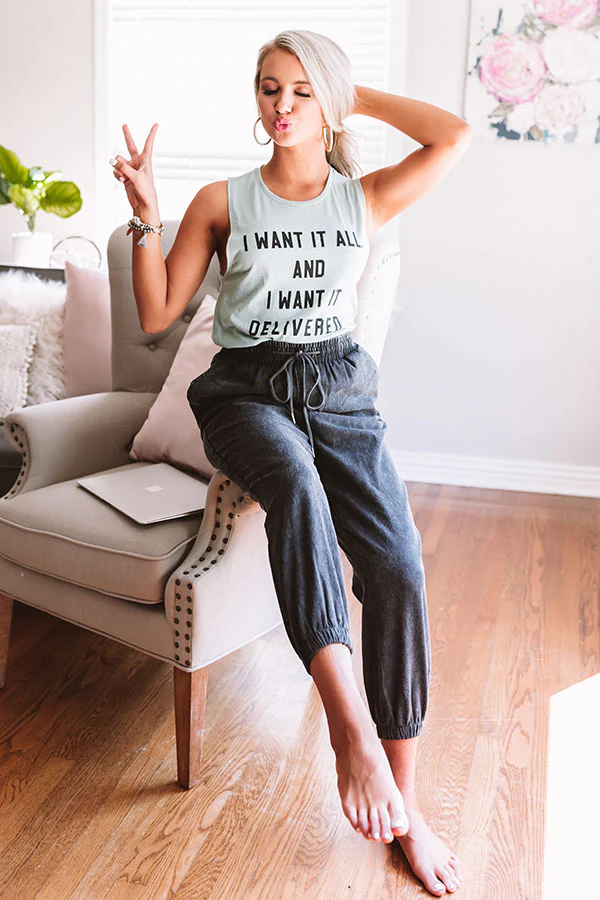 I Want It All Shift Tank in Mint - Image 2