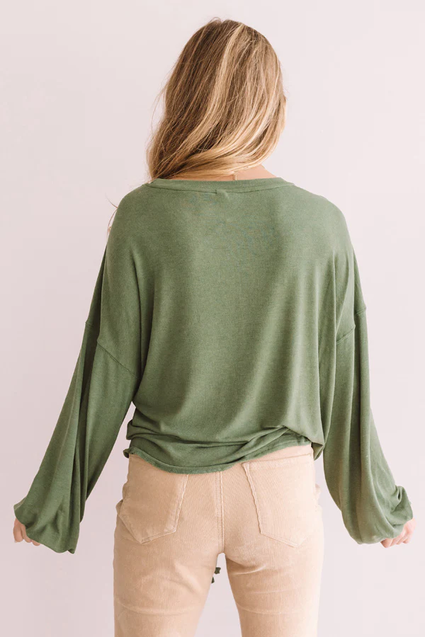 In Midtown Manhattan Shift Top In Olive - Image 5