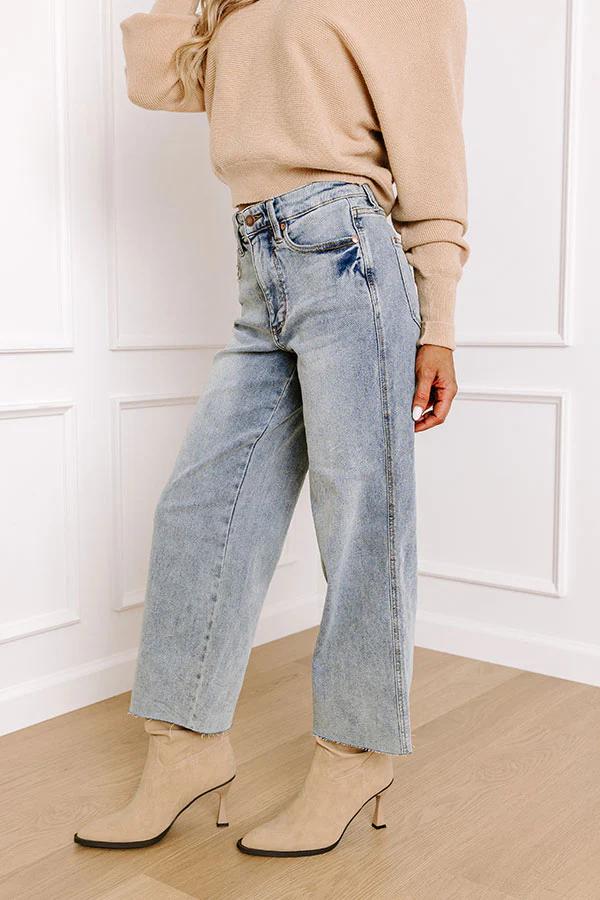 JUDY BLUE Ariana Midrise Wide Leg Jean - Image 5