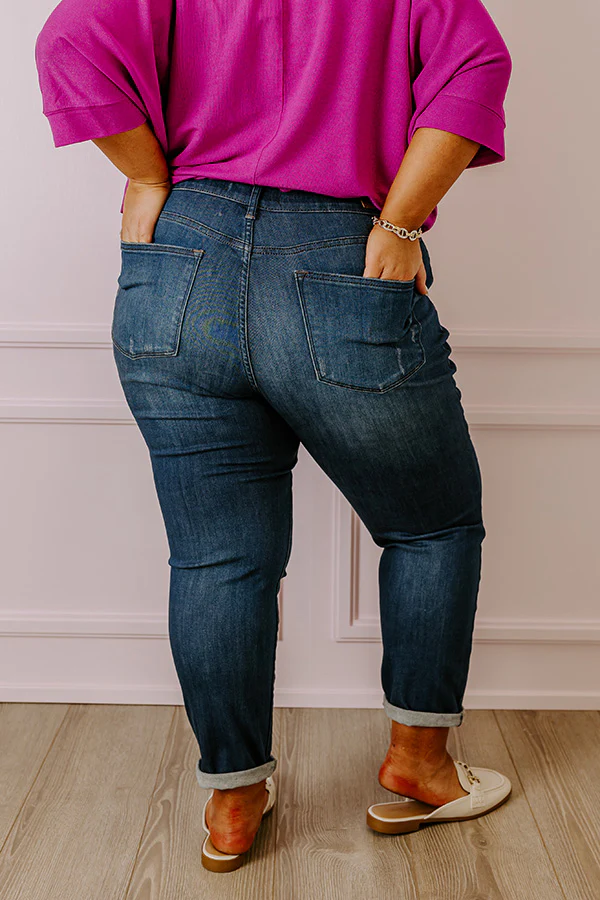 Judy Blue Mina High Waist Distressed Jean Curves - Image 4