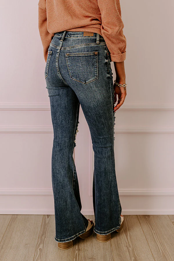Judy Blue The Athena High Waist Distressed Flare - Image 2