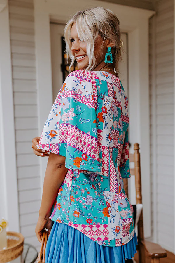 Just A Dip Floral Shift Top - Image 7