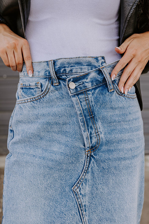 Just USA The Gillian Denim Midi Skirt - Image 7