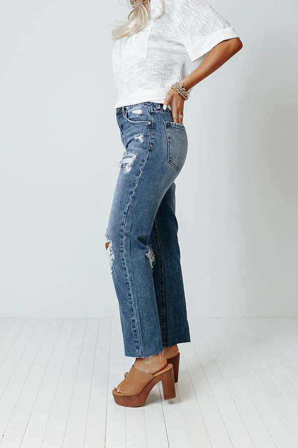 KanCan The Rowdy High Waist Distressed Relaxed Jean - Image 3