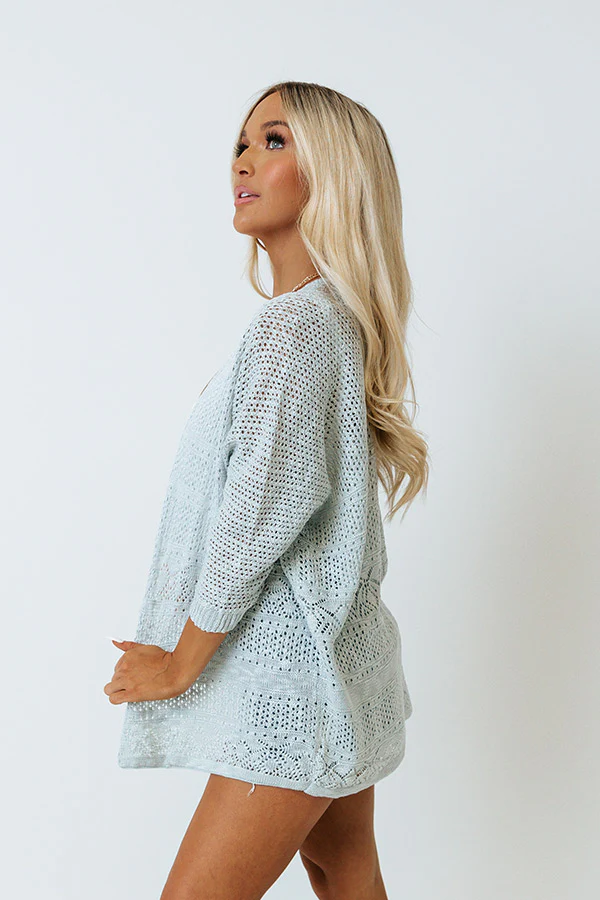 Keep At Bay Knit Cardigan In Limpet Shell - Image 2