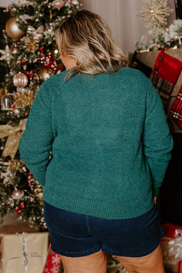Keeping It Cool Embellished Knit Sweater Curves - Image 4