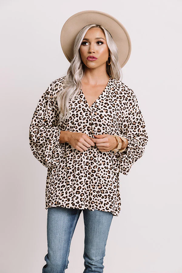 Keeping It Lowkey Leopard Top - Image 4