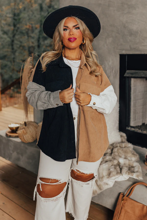 Kindness Above All Corduroy Jacket Curves - Image 3