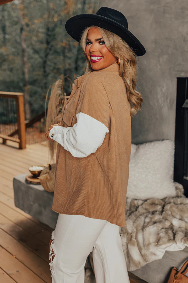 Kindness Above All Corduroy Jacket Curves - Image 4