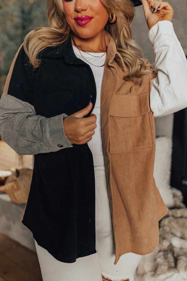 Kindness Above All Corduroy Jacket Curves - Image 6
