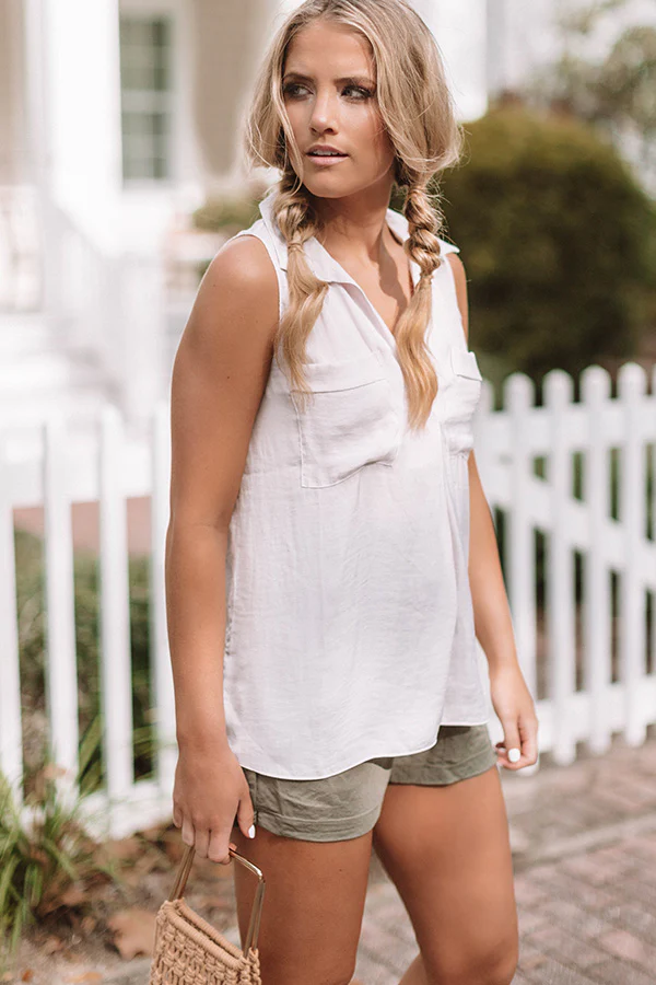Lattes In Laguna Shift Top in Light Pink - Image 8