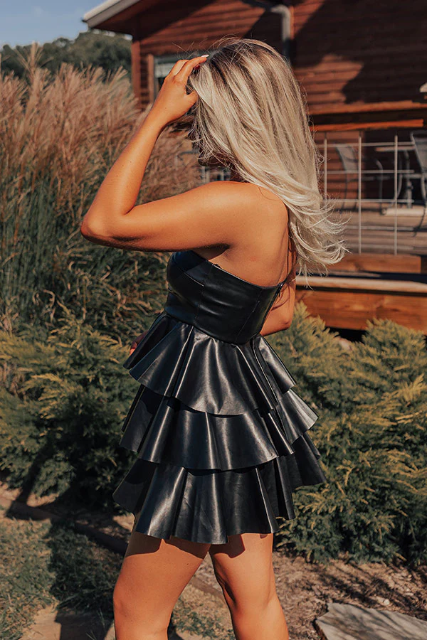 Legacy Of Luxury Faux Leather Mini Dress - Image 3