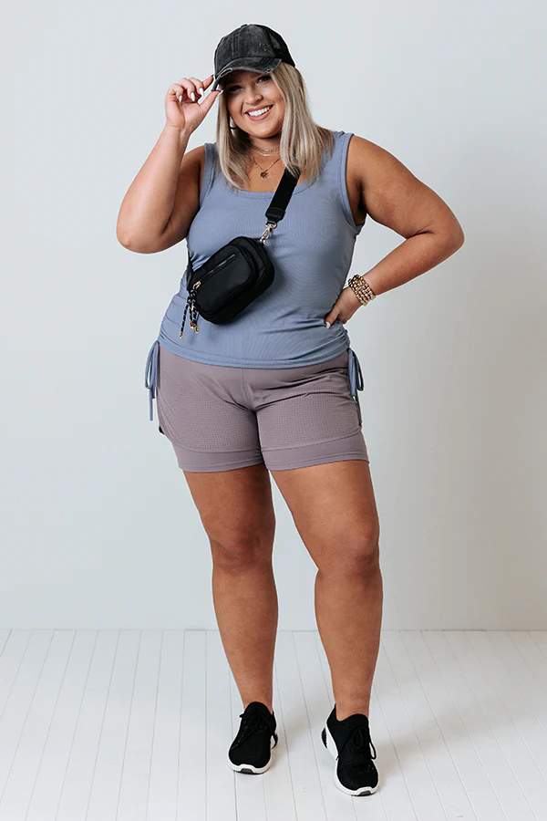 Light Jog Shorts In Heirloom Lilac   Curves - Image 5