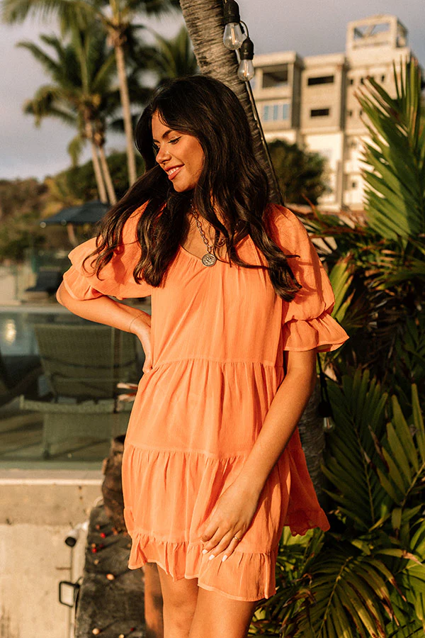 Light Of My Life Shift Dress In Orange - Image 4