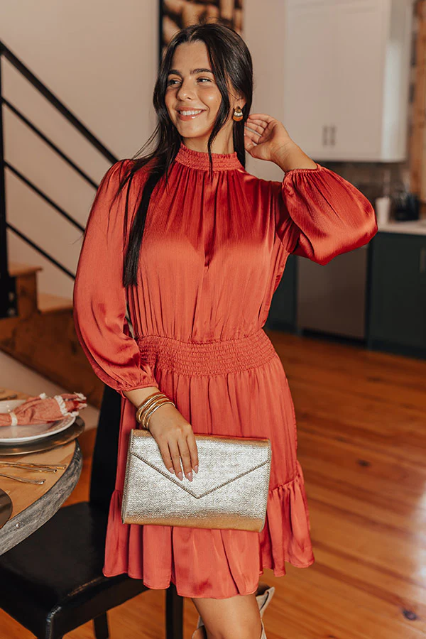 Living In The Moment Dress In Rustic Rose - Image 5