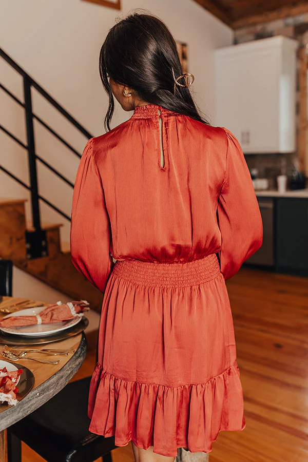 Living In The Moment Dress In Rustic Rose - Image 8
